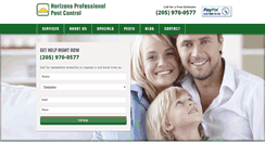 Desktop Screenshot of horizonspestcontrol.com